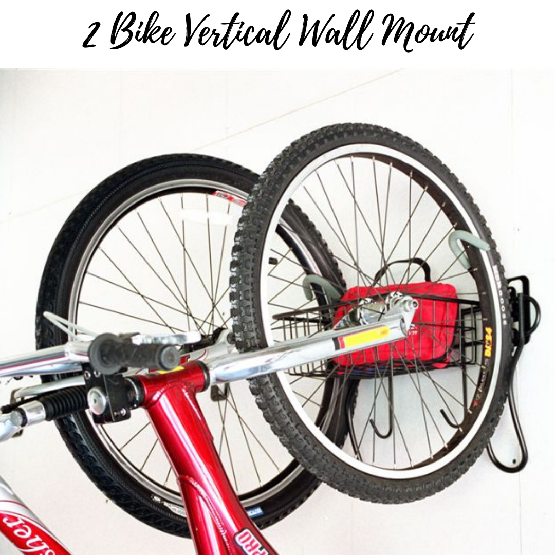 2 Bike Vertical Wall Mount